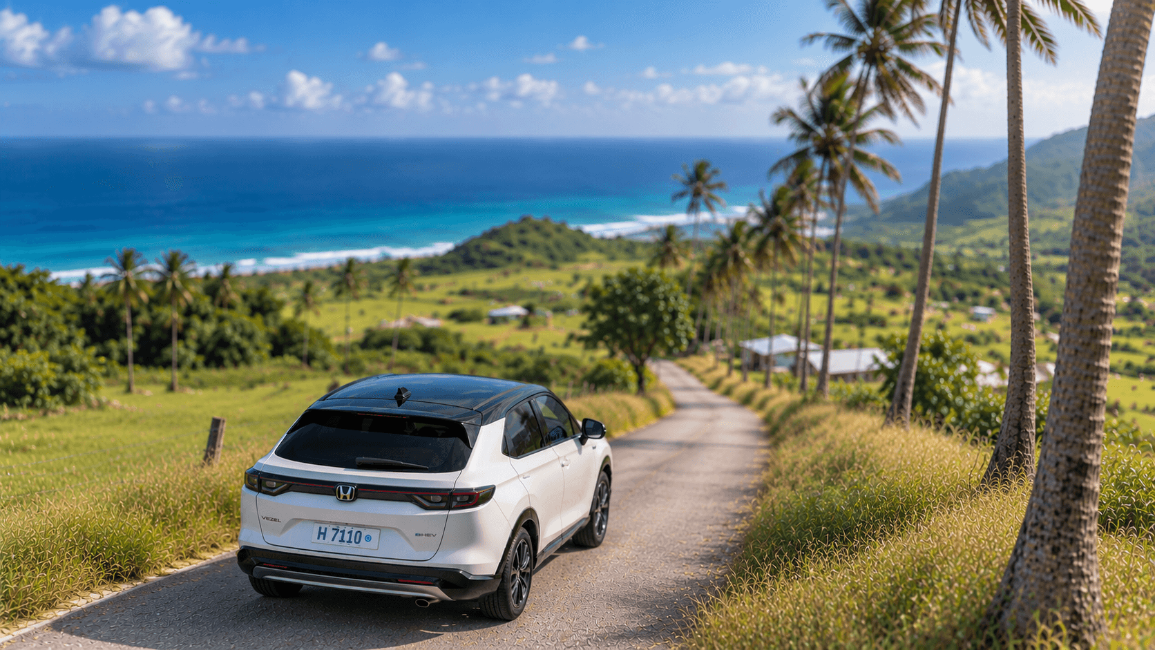 Honda Vezel rental car in Barbados